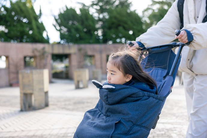 抱っこひもを使うことが多いなら、防寒ケープをセレクト