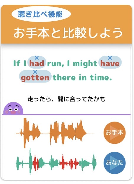 自分の発音やイントネーションをチェックするなら録音機能が便利