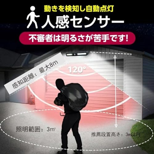 センサーの探知距離・角度は玄関前の広さや構造に合わせてチョイス