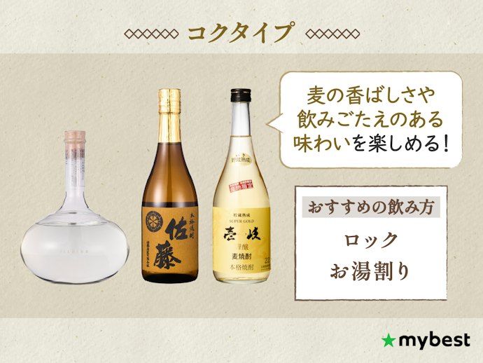 麦の香ばしさと飲みごたえを求めるならコクタイプ