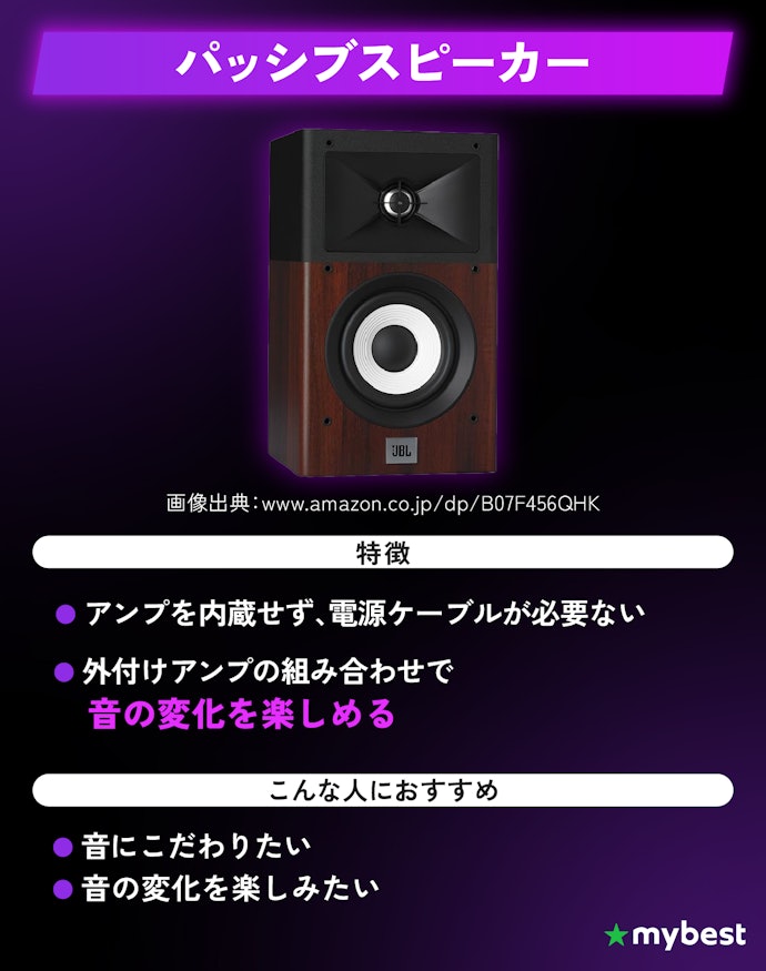 より音にこだわりたいなら、パッシブスピーカーも選択肢のひとつ