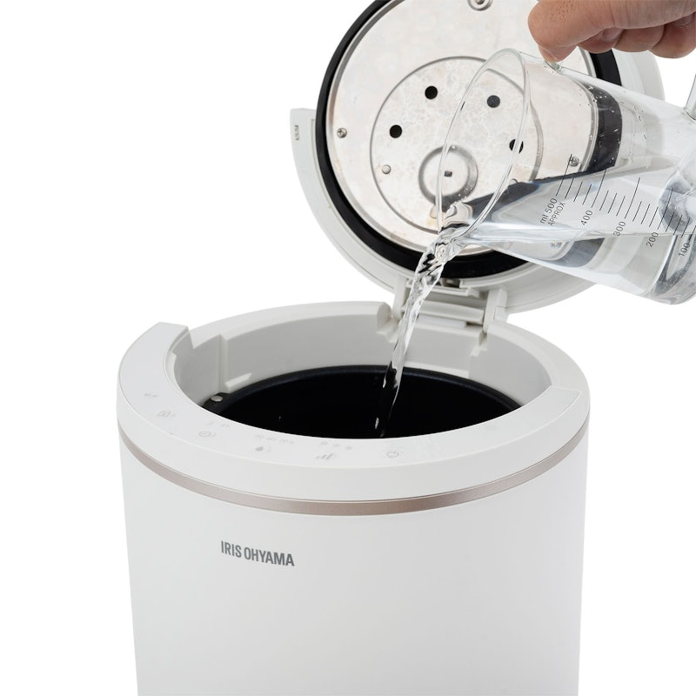 アイリスオーヤマ スチーム式加湿器 AHM-MH60-W 1台 開封未使用品