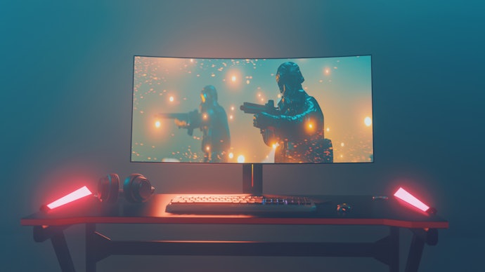 解像感が高く臨場感も十分。ゲームの世界観を楽しめる