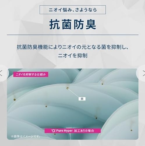 汗のニオイが気になるなら、消臭・防菌防臭加工が施されたものがベター