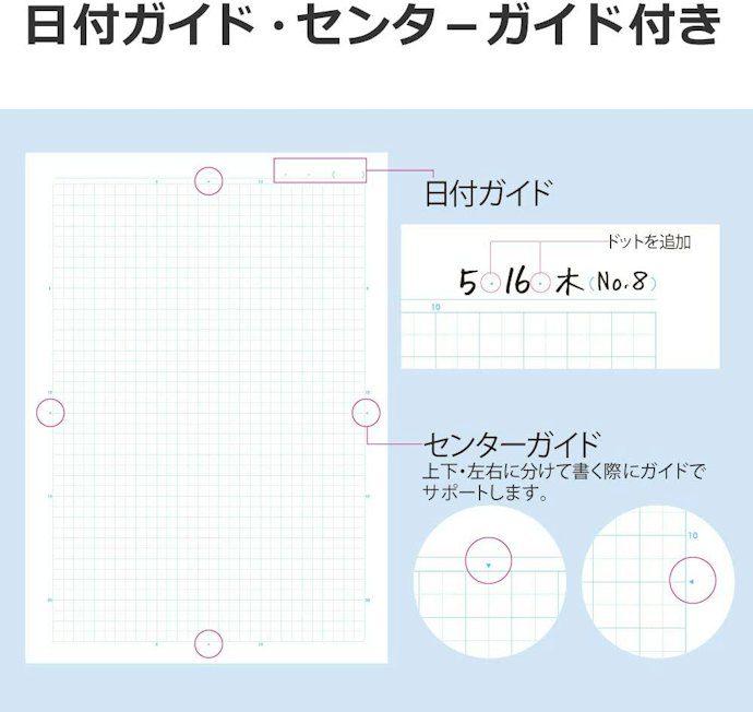 内容を見返すことが多いなら日付欄つきがおすすめ