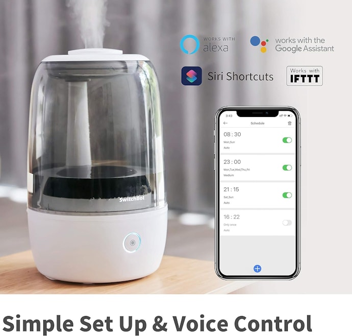離れた場所から操作したい人は、遠隔操作対応のスマート加湿器を選ぼう