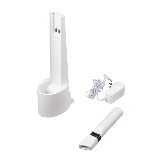 充電スタンドつきで便利。約20分連続で使用できる