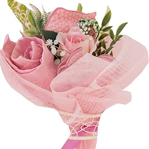 泉州タオル:きれいな色味を活かした華やかな花束が豊富