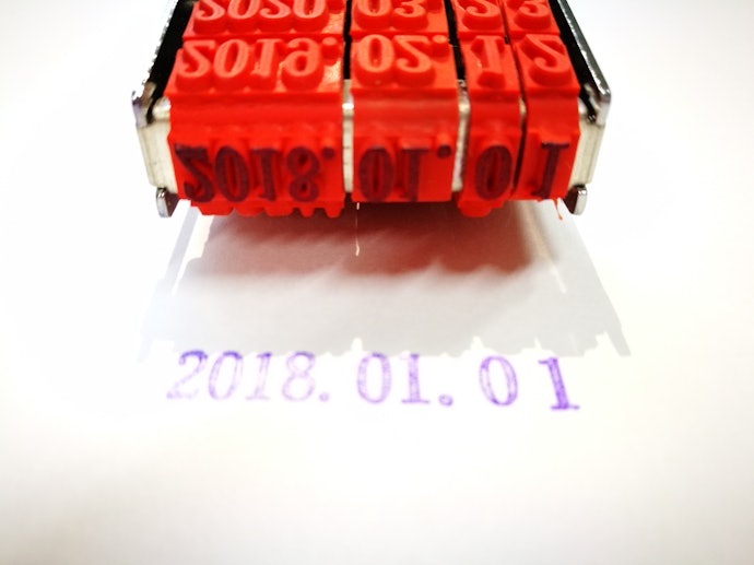 西暦・月・日が全て数字で表示されるもの