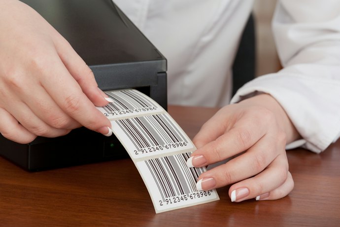 ラベルプリンタ:商品シールやレシートの発行用に