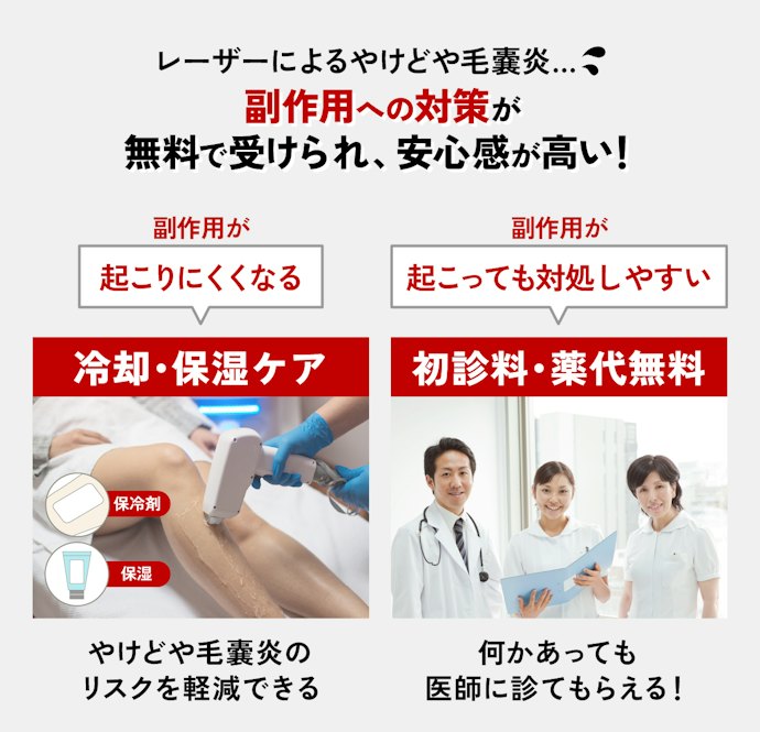 医療脱毛に副作用はある?