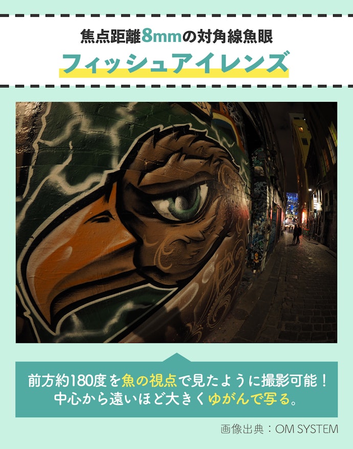 個性的な写真が撮りたい場合はフィッシュアイレンズを選ぼう