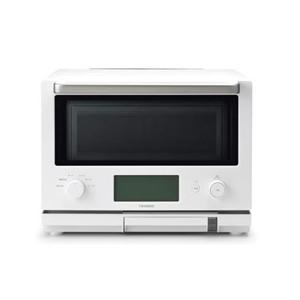 TWINBIRD オーブンレンジ ホワイト オーブンレンジ フラット 18L センサー付き 自動温め 縦開き 簡単操作