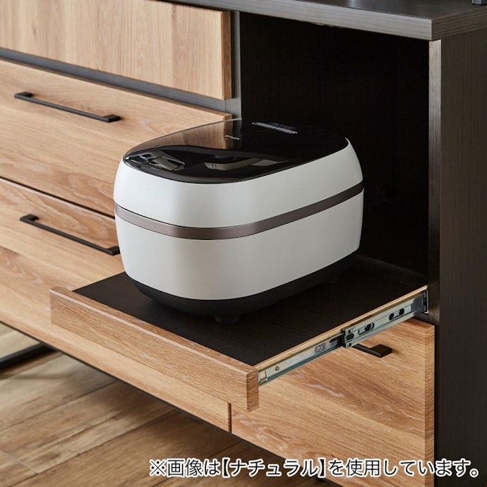 キッチン家電の収納にはスライド棚つきがベター