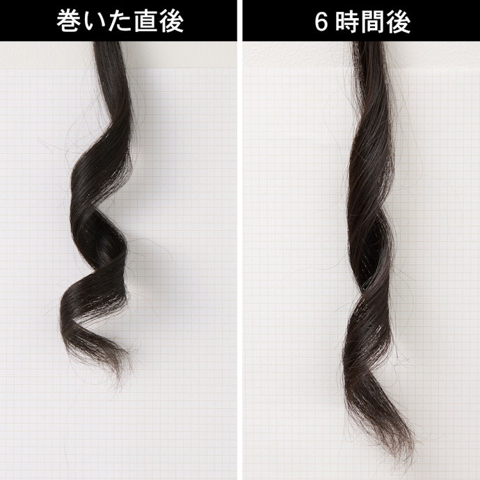 カールキープ力も良好。半日程度なら朝の仕上がりを維持しやすい