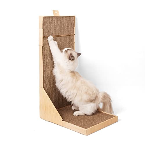 省スペースで設置できる縦置き型は、伸びをして爪をとぎたい猫にうってつけ