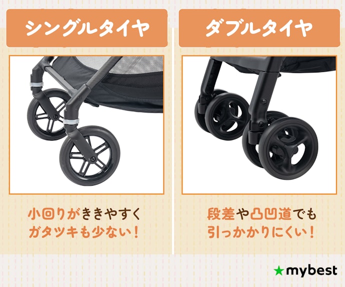 タイヤのタイプで走行性が変わる!それぞれの特徴をチェックしよう