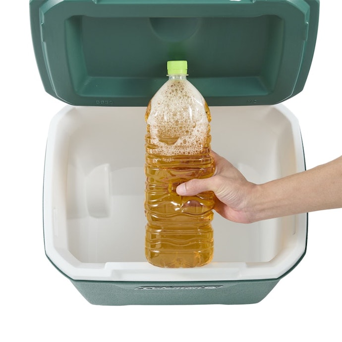 2Lペットボトルを立てて収納できる。飲料をたくさん入れたい人に