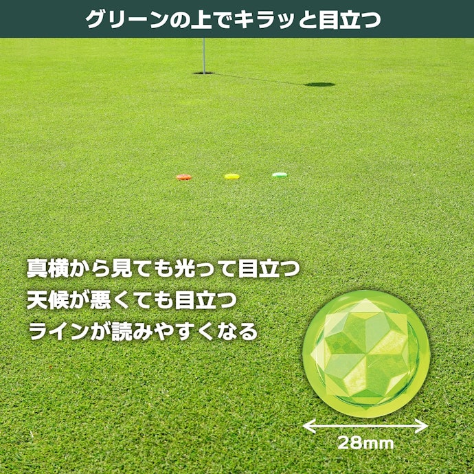 曇天でも見つけやすいものがほしいなら、集光マーカー・蛍光色がうってつけ