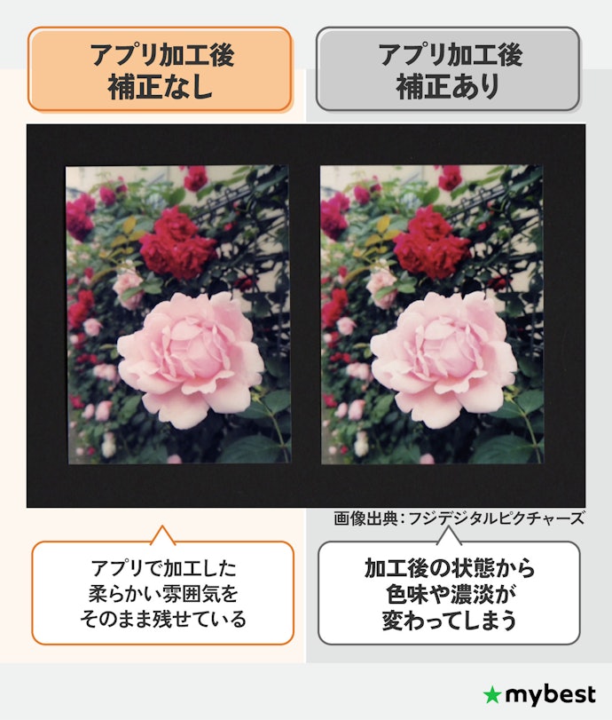加工済み写真をプリントするなら自動補正をオフにできるものを選ぼう