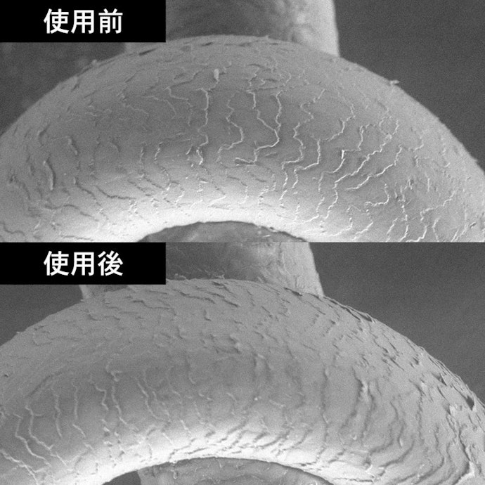 髪へのダメージもそこまで大きくない。傷みが気になる人でも使いやすい