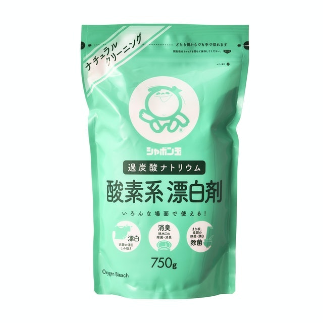 酸素系:幅広い素材に使用できる