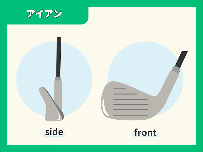 「アイアン」は、ボールの飛距離によって使い分けることが大切