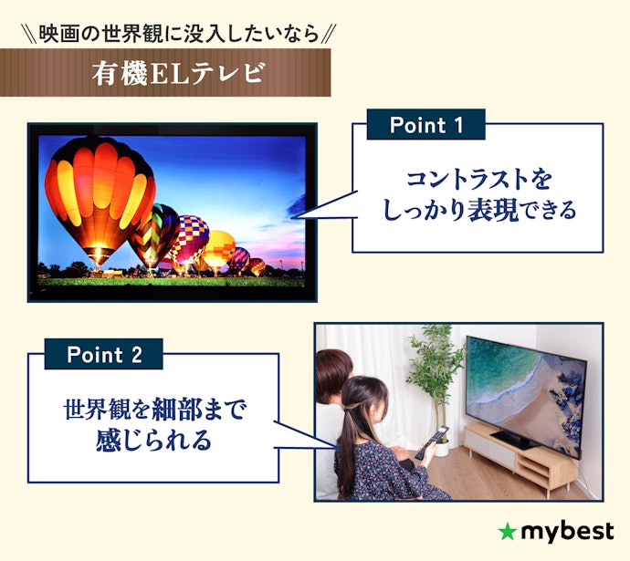 映画の世界観を細部まで堪能したいなら有機ELがおすすめ
