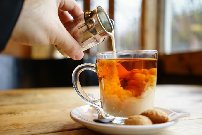 濃厚さが特徴の「コーボン」は、ミルクティーにぴったり