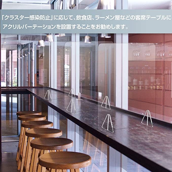 デスク間の間仕切りには「卓上タイプ」が手軽。設置方法の確認が必須