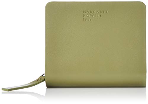 黄緑 二つ折り財布 外ポケット付き　マーガレットハウエル　最終値下げ MARGARET HOWELL idea ホーサ 二つ折りBOX財布 商品｜THE BAGMANIA