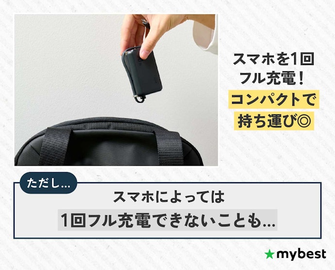コンパクトさを重視するなら5000mAhがおすすめ