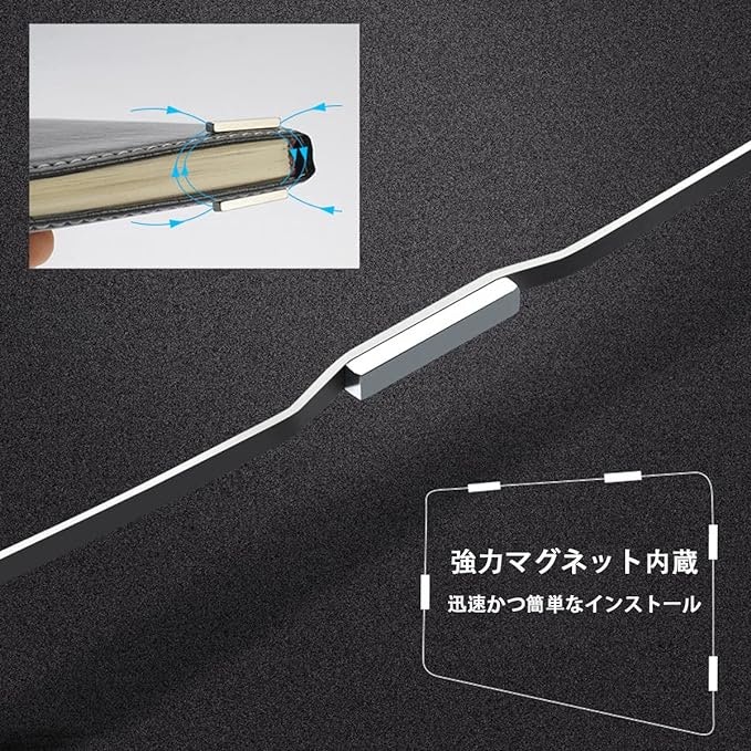 簡単に装着したいならマグネット式。外れにくいのもメリット