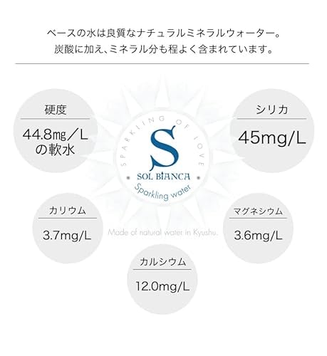 口当たりの軽い炭酸水が好きな人は軟水がおすすめ