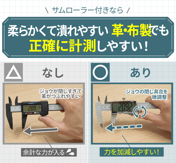 サムローラー:革・布製のものを作る人におすすめ