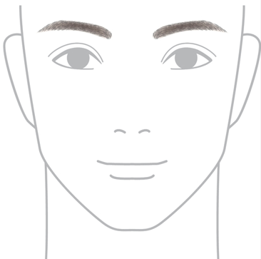 親しみやすい印象:アーチ眉