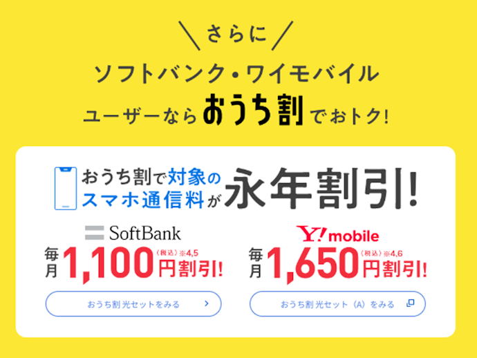 ソフトバンク・ワイモバユーザーはお得!セットでスマホ通信料が割引になる