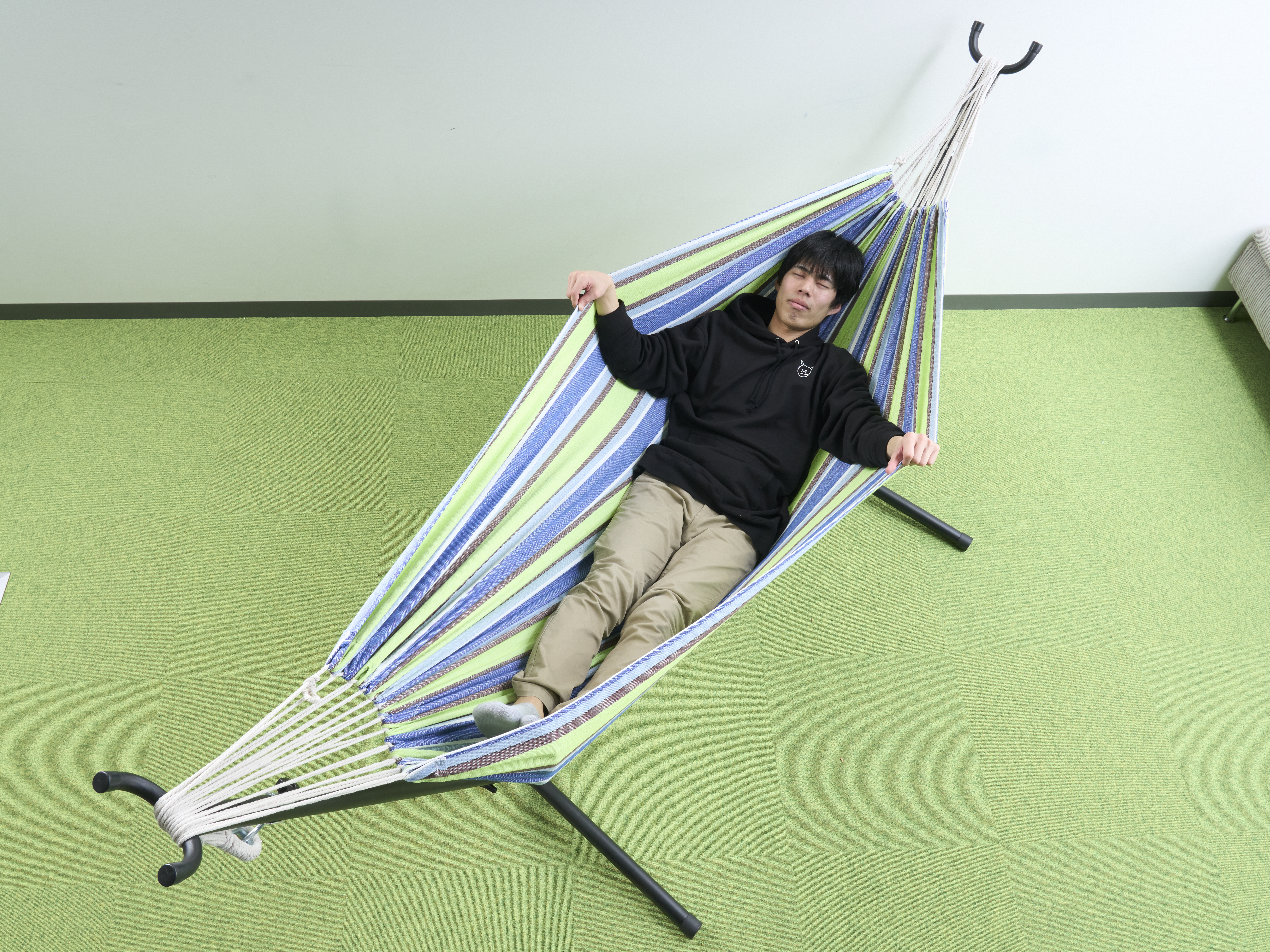LIFEFAIR⭐︎ハンモック自立式ブルー Amazon | LifeFair ハンモック