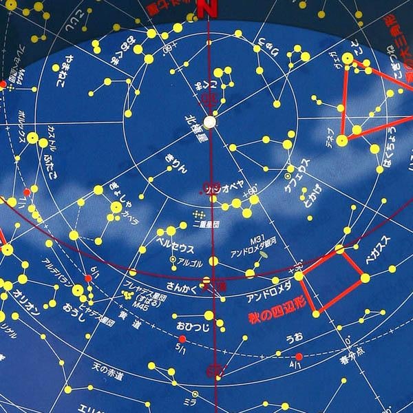 実際の星と星座の位置を把握するにはシンプルな星座線タイプがおすすめ