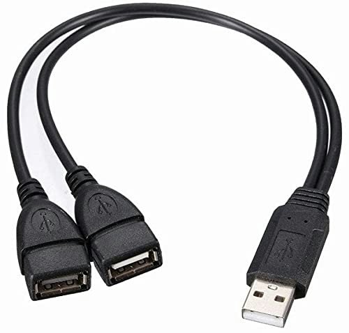 USBポートの増設に使う場合、USB Type-Aオス - USB Type-Aメス×2