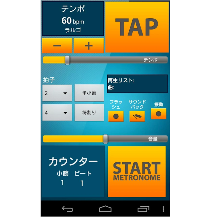 選べるビートの種類も確認しておこう。イレギュラーなリズムを刻めるものも