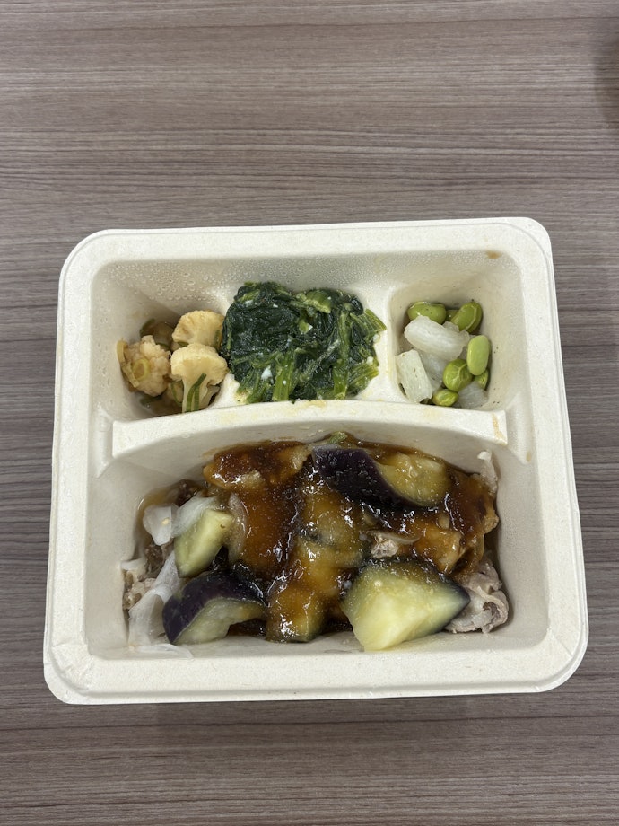 【豚しゃぶと蒸し茄子のゆずおろし 】さっぱり爽やかなゆずの香り!脂控えめな豚しゃぶと出汁香る副菜