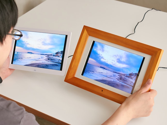 地デジTV & デジタルフォトフレーム DP-100IDWB ① 地デジTV