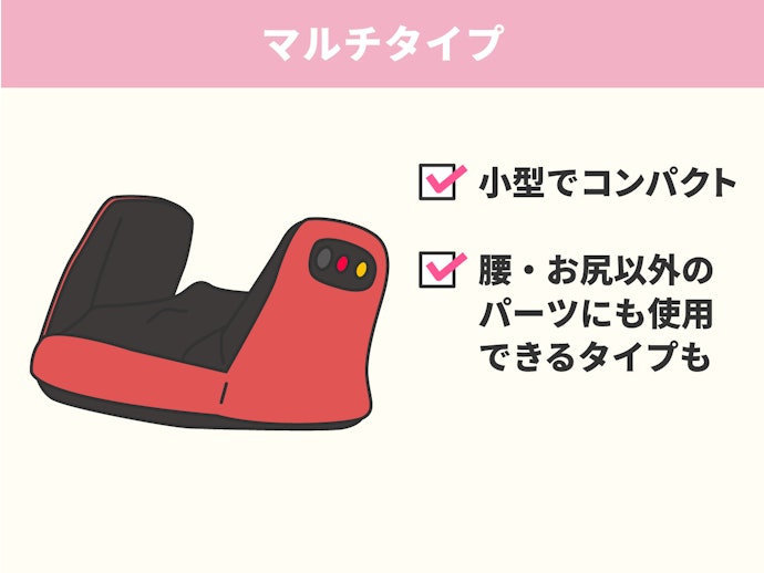とにかく置き場所をとりたくないなら、コンパクトな「マルチタイプ」