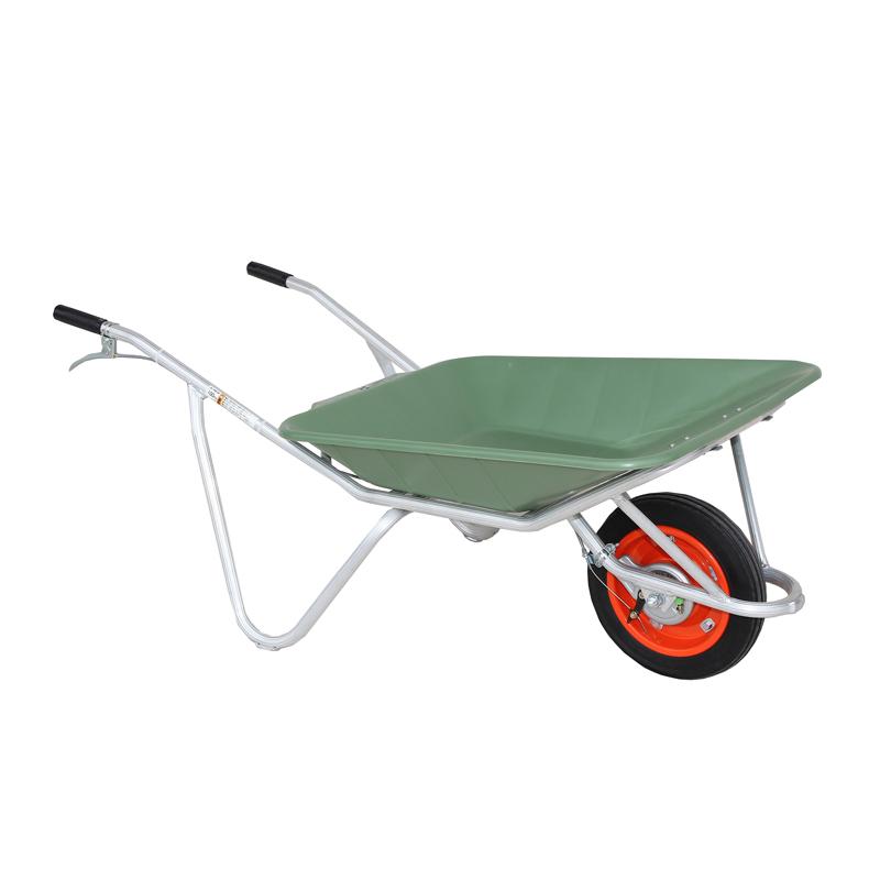 送料込み！オシャレな一輪車(ねこ) 楽天市場】【法人配送限定】 スチール一輪車 （浅型 2才） 空気入り