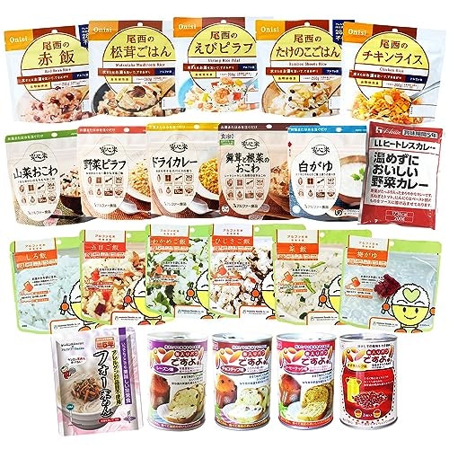 調理不要の缶詰、調理が楽なフリーズドライ・アルファ米・レトルトを備えよう