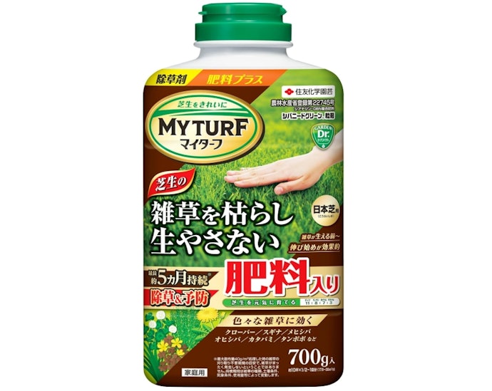 芝生内のオヒシバだけ枯らしたいなら、選択性除草剤