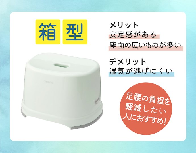 箱型:湿気は逃げにくいが、安定感を最も重視するならアリ