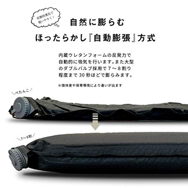 収納性重視なら自動膨張式(インフレーターマット)。小型車にもおすすめ